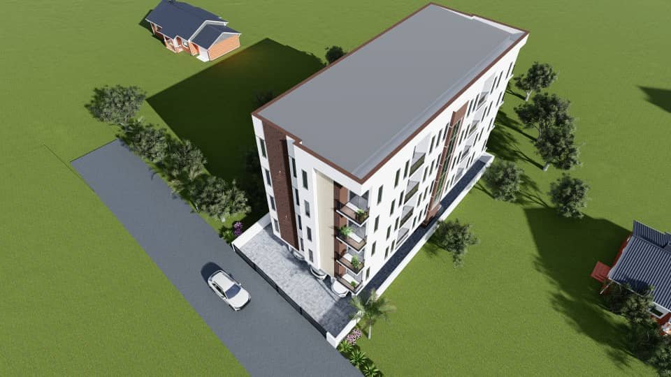 tranquility place - top view of architectural render